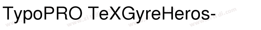 TypoPRO TeXGyreHeros字体转换